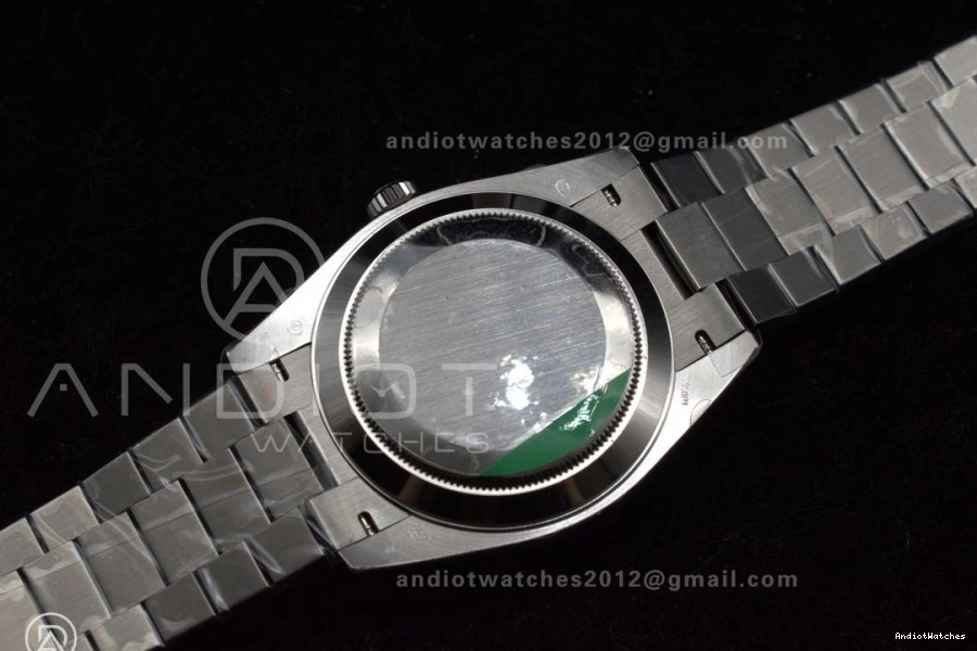 40 GSF Dial Weight DayDate on President A Crystal Black Bracelet Bright Gain 718 SS 0227